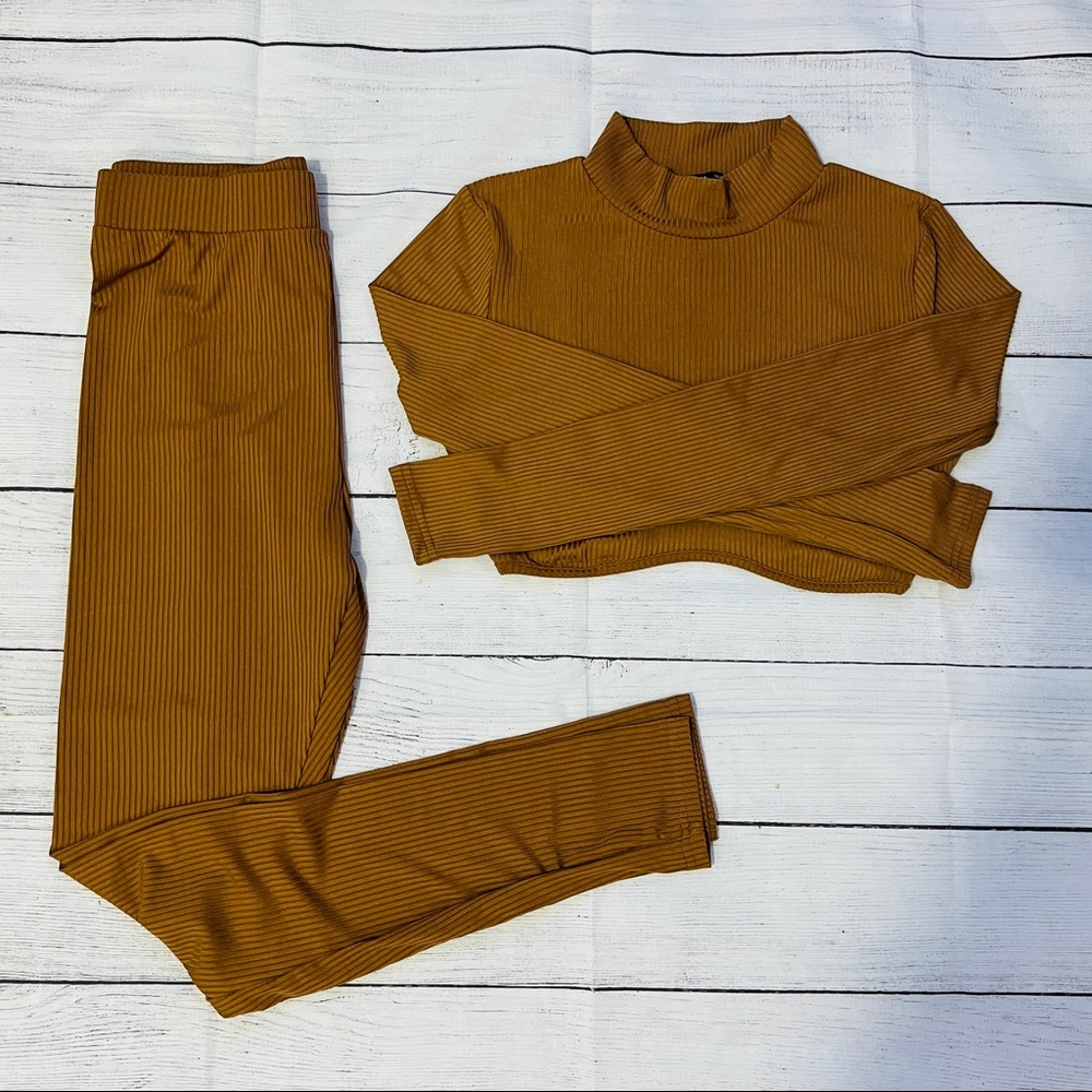 Pants and top suit Carmel color size medium from SHEIN